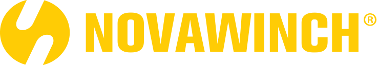 NOVAWINCH logo in yellow and black